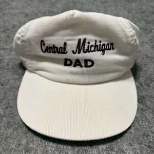 VTG University Square Corduroy Cap One Size Fits All Central Michigan Dad White